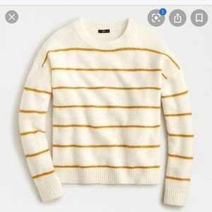j crew alpaca striped oversized sweater